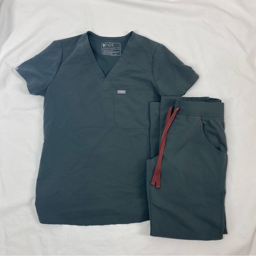 Figs Green Scrub Set Size XS/P